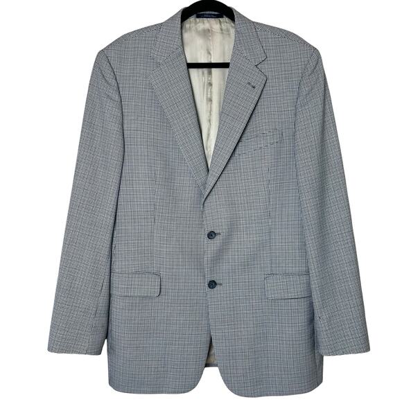 Joseph Abboud Other - Joseph Abboud Wool Houndstooth Blazer Sport Coat 2-Button Jacket Sz 42L